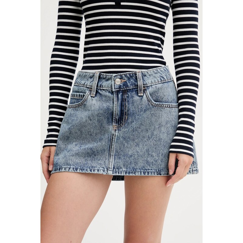 Rifľová sukňa Hollister Co. 64475942