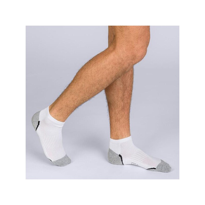 DIM SPORT IN-SHOE 3x - Pánske športové ponožky 3 páry - biela 50493502