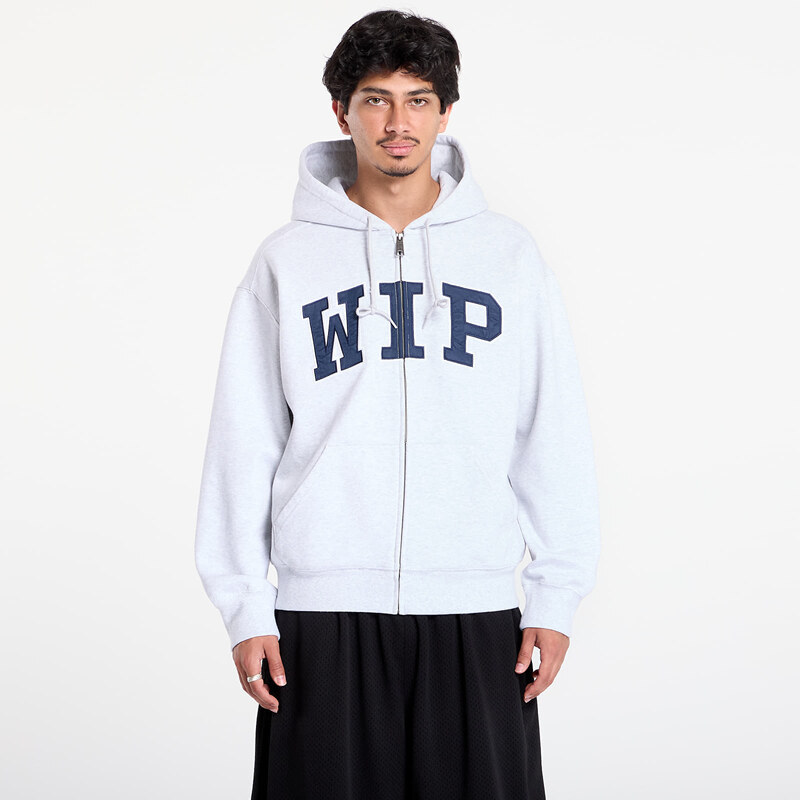 Mikina Carhartt WIP Hooded WIP Sweat Jacket UNISEX Ash Heather Stone 62990260