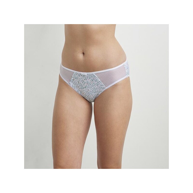 DIM GENEROUS COTTON BIO SLIP - Dámske nohavičky z bio bavlny - biela - 50532558