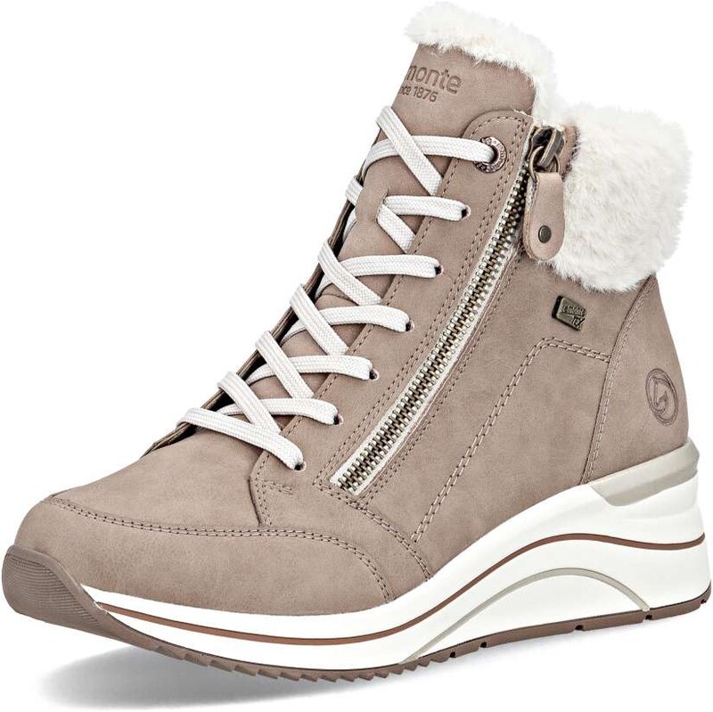 RIEKER Dámska členková obuv REMONTE D0T77-20 béžová W5 64479542