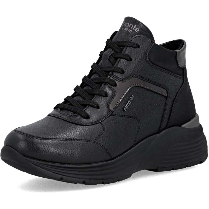 RIEKER Dámska členková obuv REMONTE D6683-03 čierna W5 64479543