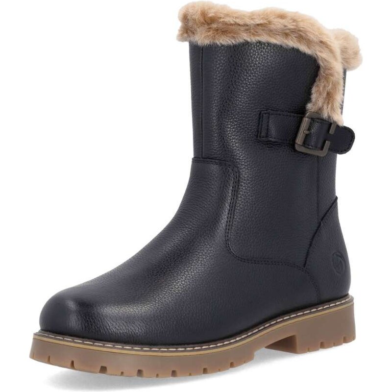 RIEKER Dámska členková obuv REMONTE D9382-03 čierna W5 64479544