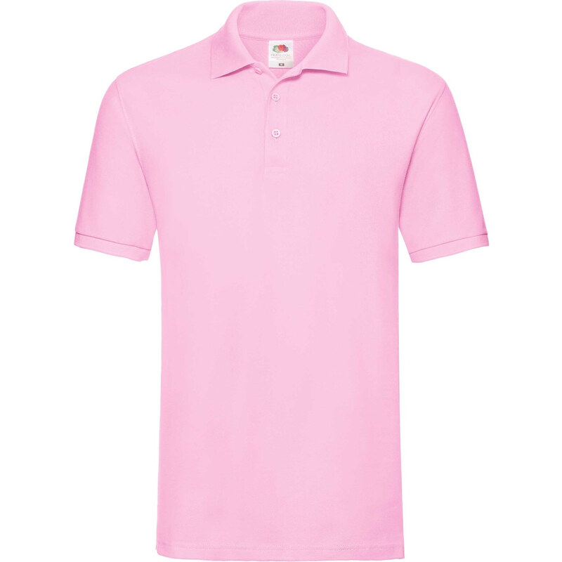 Fruit of the Loom Light pink mens Premium Polo shirt Friut of the Loom 50672914