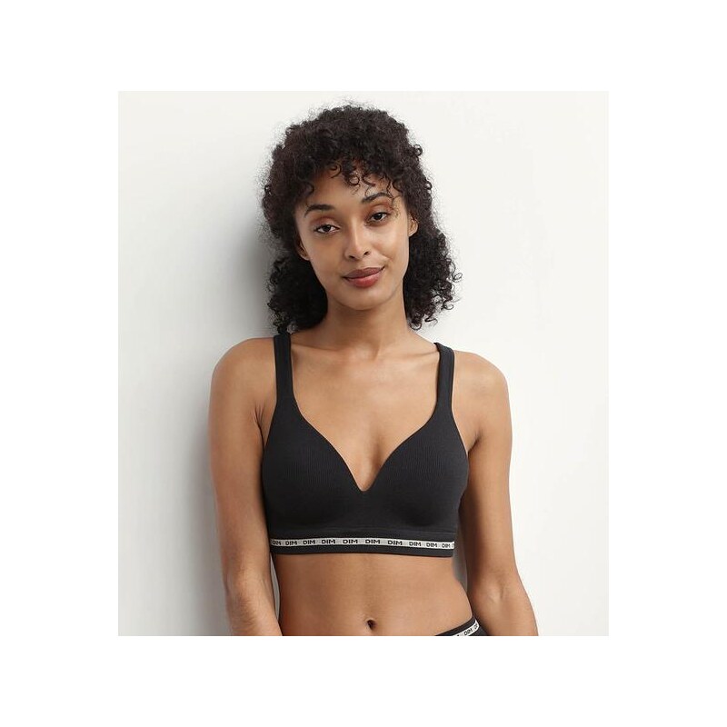 DIM ICONS PADDED SEAMLESS BRA - Dámska vystužená podprsenka - čierna 57754468