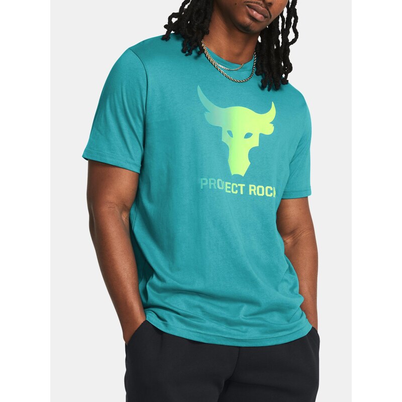 Tyrkysové pánske tričko Under Armour UA Pjt Rck Payoff Graphc SS 64780143