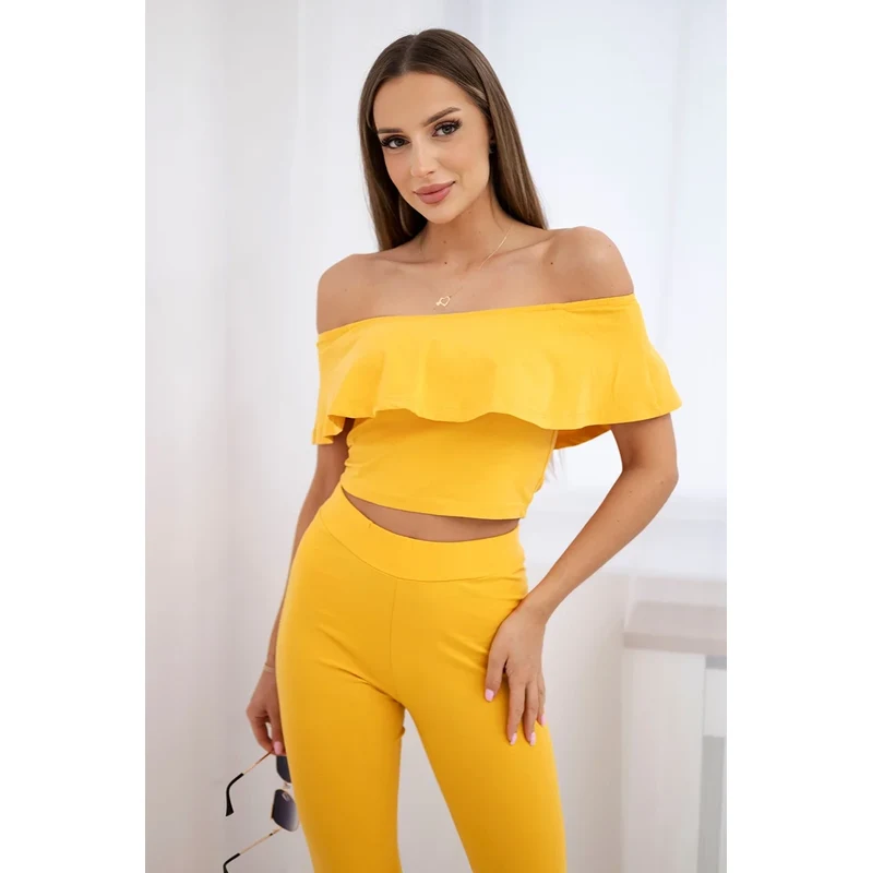Kesi Ruffle mustard set 60729386