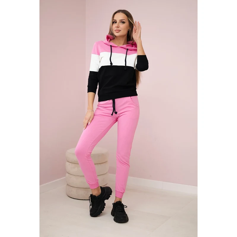 Kesi Set with colored stripes light pink+ecru 60709320