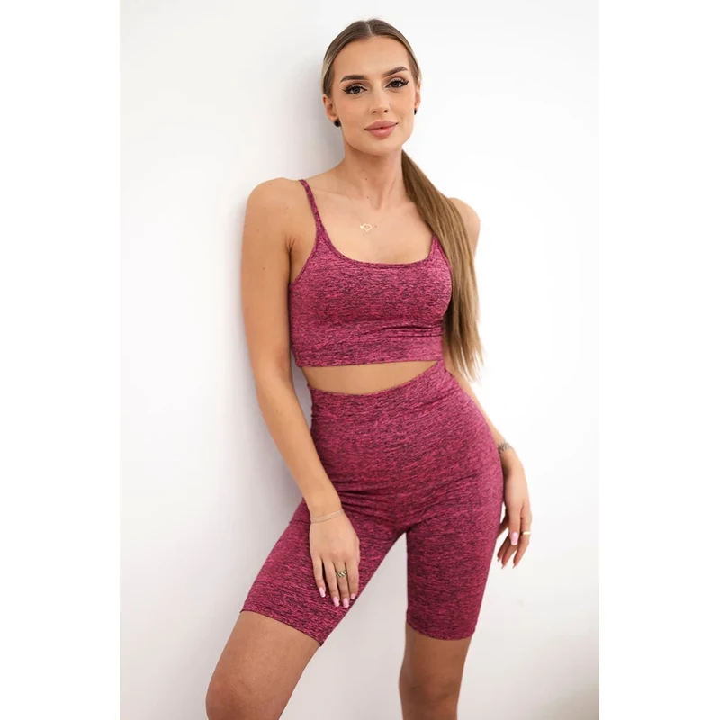 E-shop Kesi Set of sports top + leggings pink