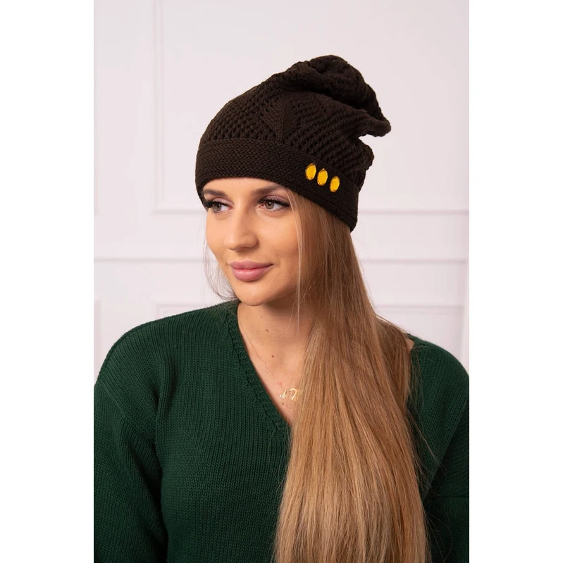 Kesi Dámska čiapka Maryna K407 hnedá 64657989