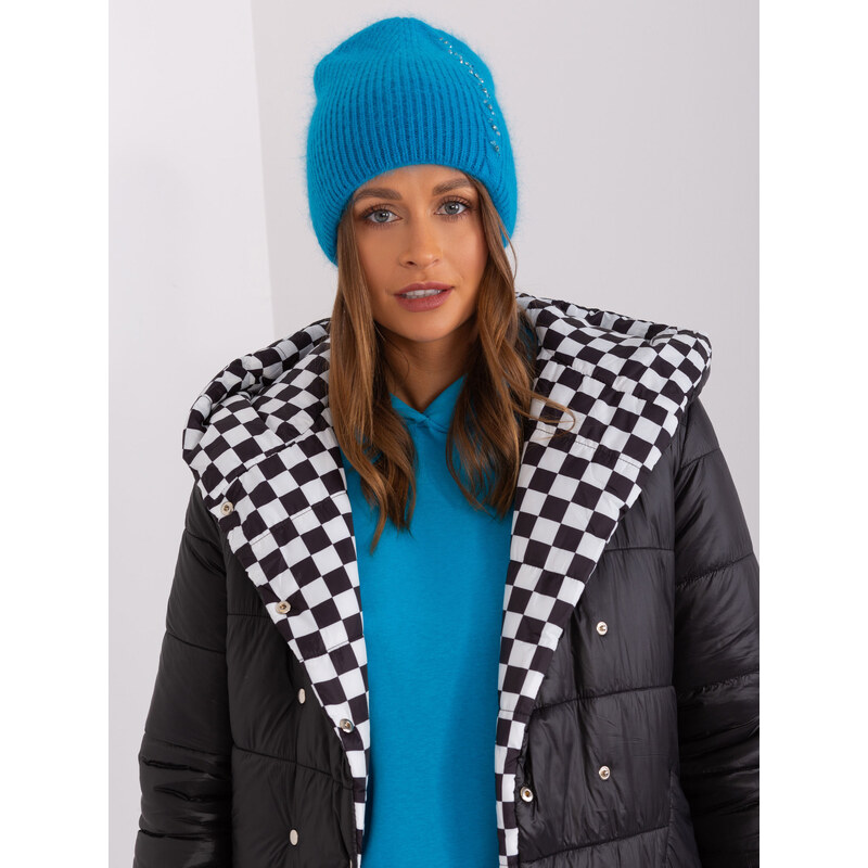 ITALY MODA Modrá čiapka s aplikáciou AT-CZ-2328.11P-blue 57956220