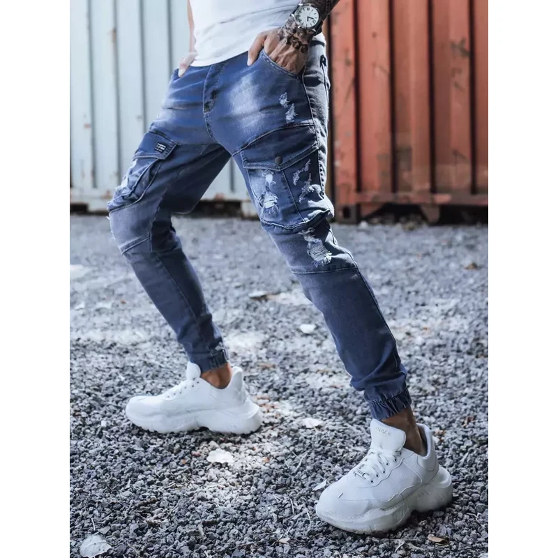 Pánske nohavice modré Dstreet 50685539