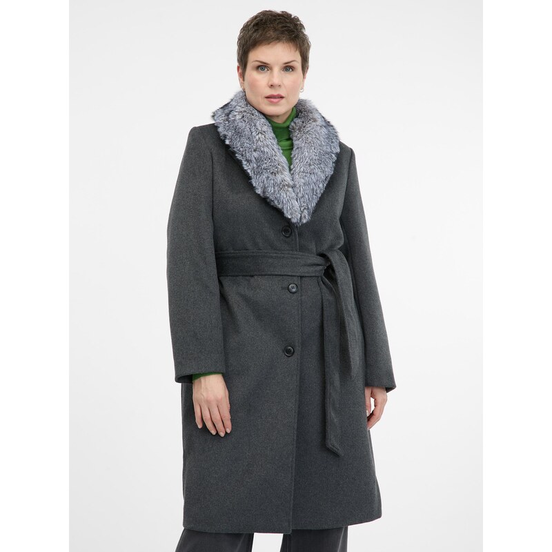 Dark grey womens coat ORSAY - Womens 64788240