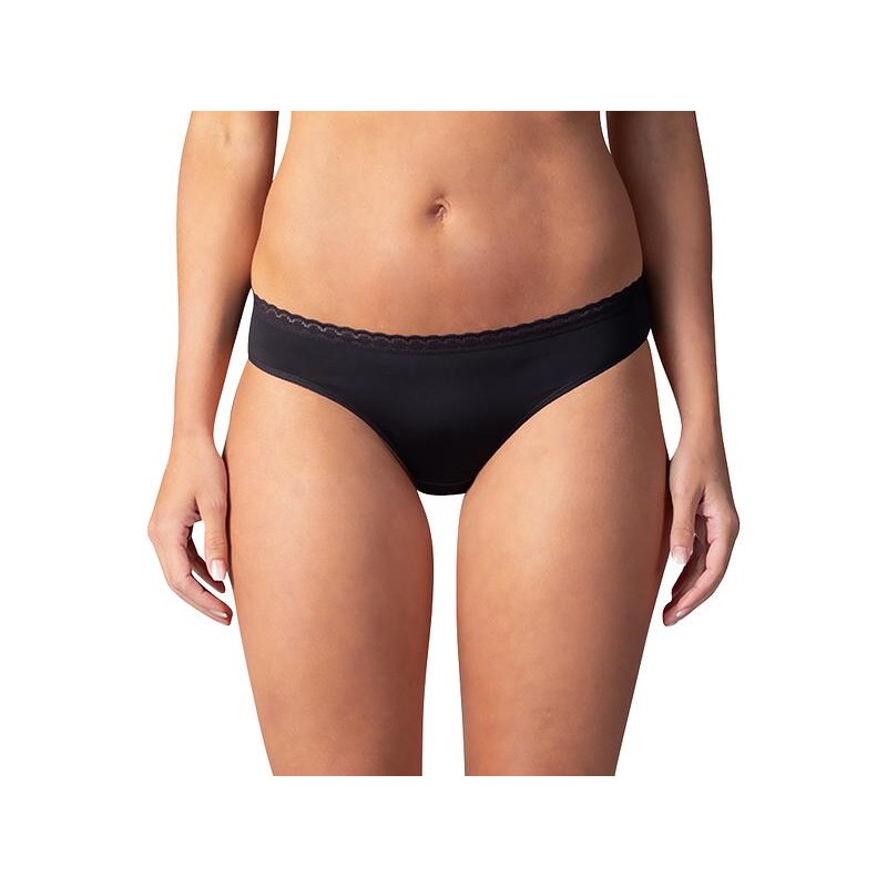 Bellinda DAILY MICRO SLIP - Dámske nohavičky s čipkou - čierna 64670226