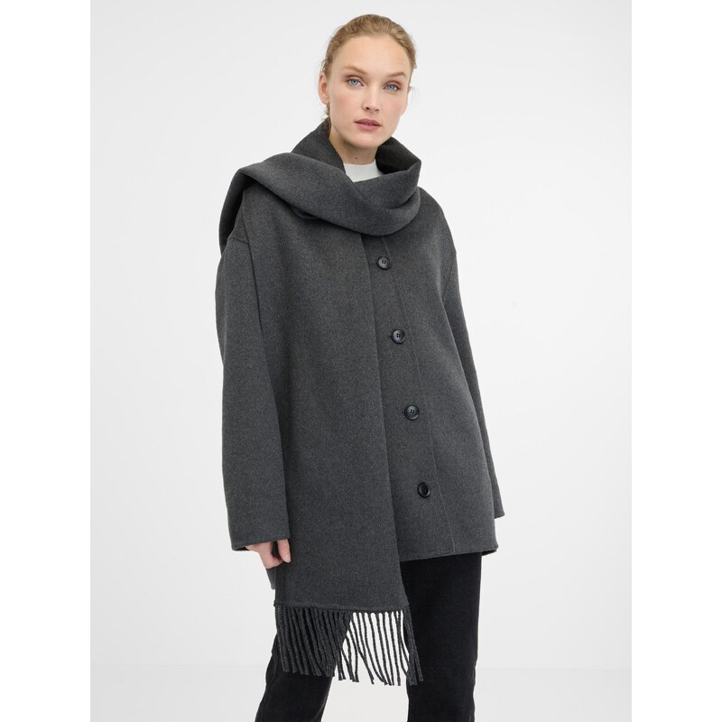 Dark grey womens coat ORSAY - Womens 64788669