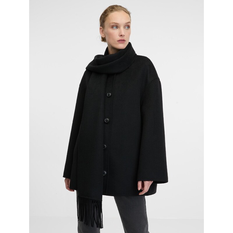 Black womens coat ORSAY - Womens 64788668