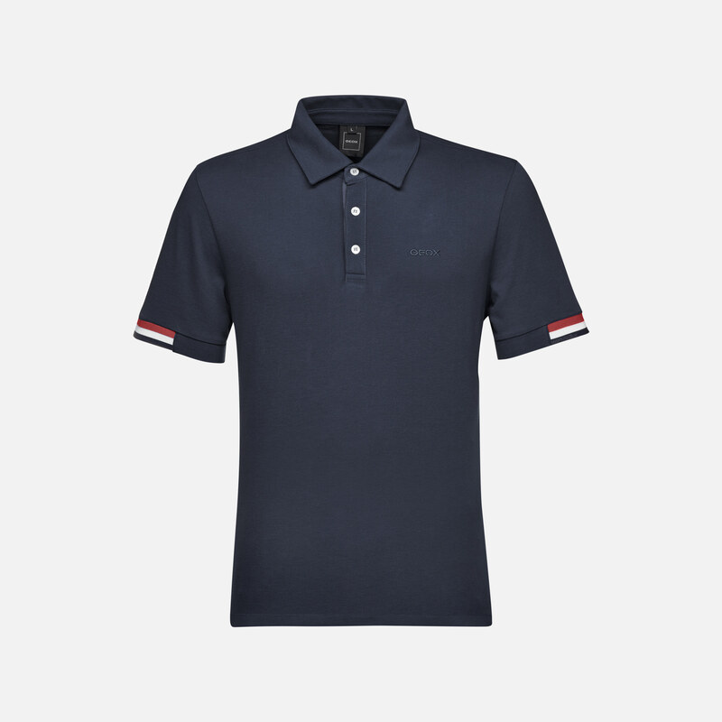 Dark blue mens polo shirt Geox - Mens 64673764