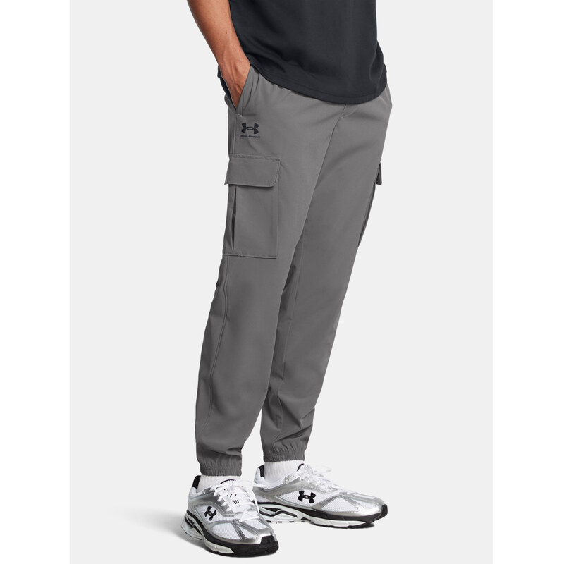 Mens sports pants Under Armour UA Vibe Woven Cargo Pants-GRY - Mens 64788980