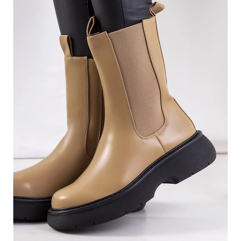 Gemre Hnedý botki glans typ Cromer 64676482