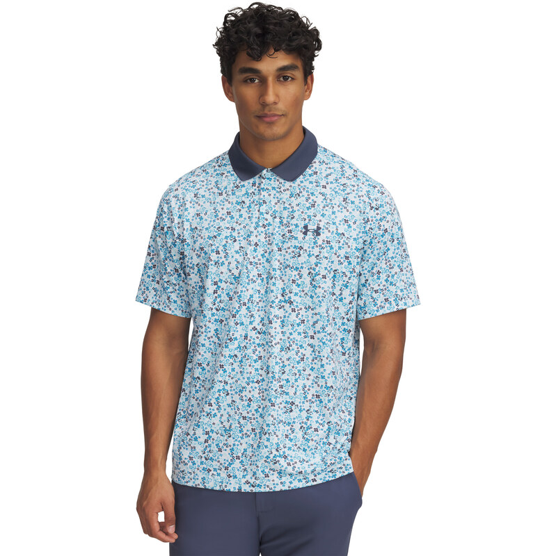 Mens T-shirt Under Armour Perf 3.0 Matchplay Printed Polo 64789860