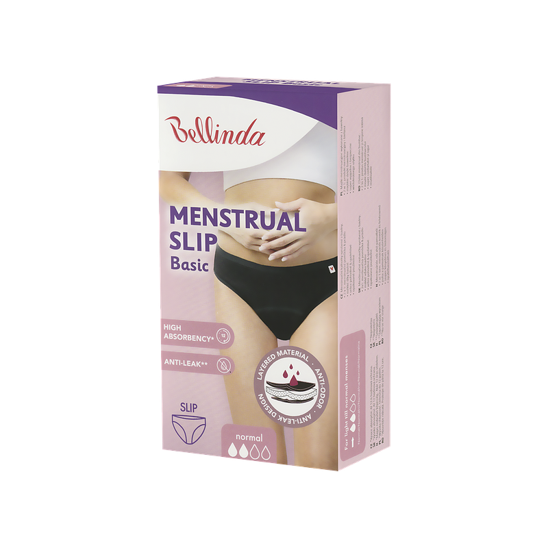 Bellinda BASIC MENSTRUAL SLIP NORMAL - Menštruačné nohavičky - čierna 64677797