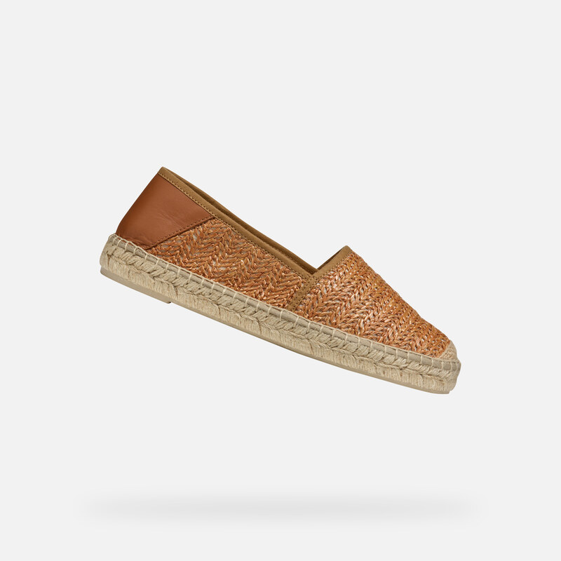 Light brown womens espadrilles Geox Lampedusa - Womens 64678799