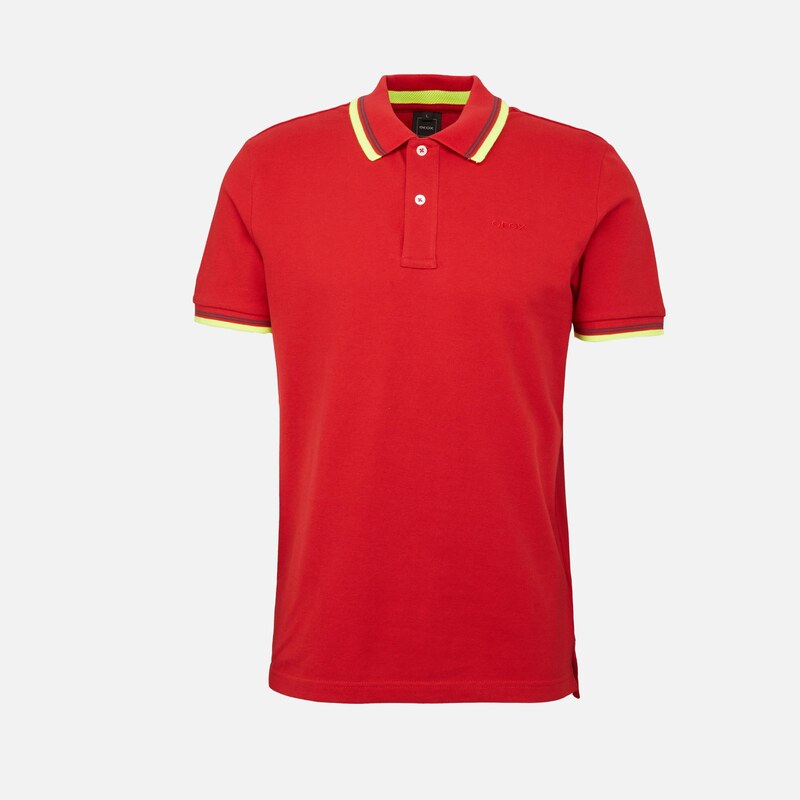 Red mens polo shirt Geox Polo - Men 64678917