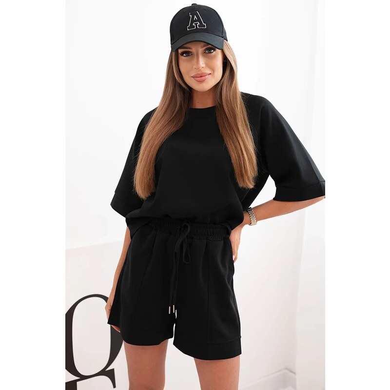 Kesi Włoski Dámska maslová súprava s blúzkou s krátkym rukávom a 64681240