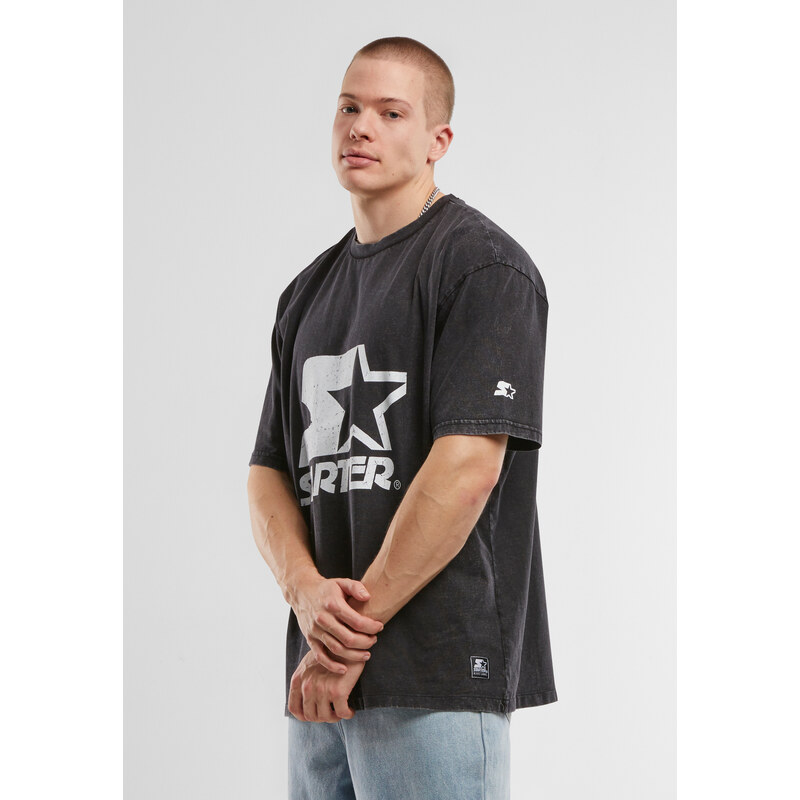 Starter Black Label Mens T-shirt Starter Logo Oversize Acid black 57711160