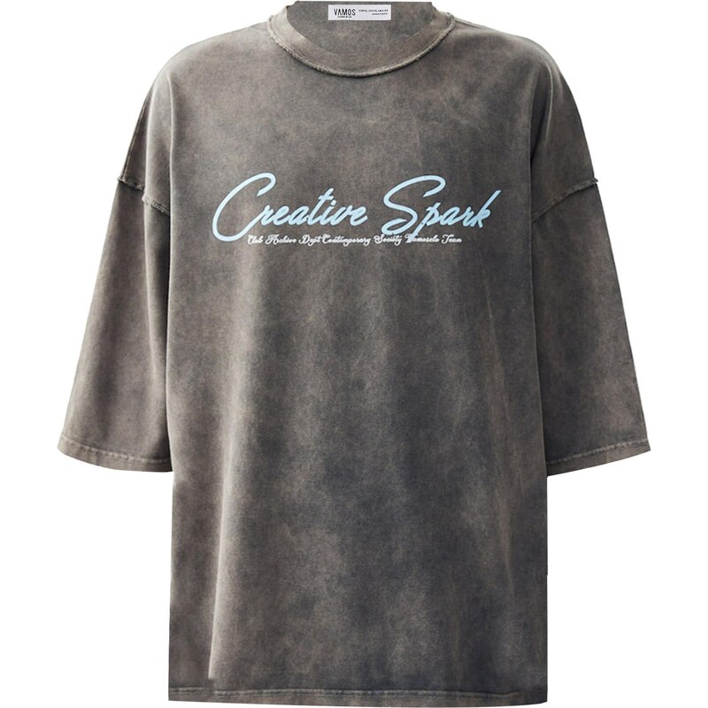 VAMOS CLO Tričko modrá / hnedá 60683582