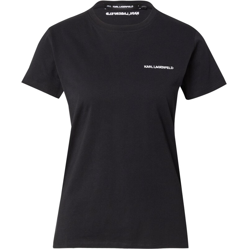 Karl Lagerfeld Tričko ESSENTIAL čierna / biela 65423973