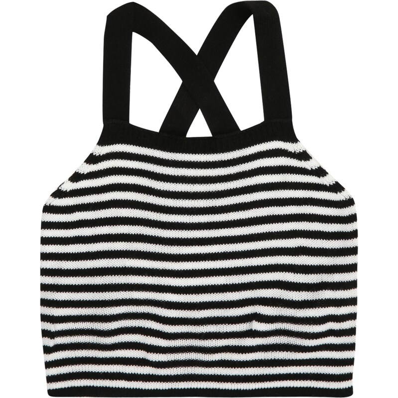 ABOUT YOU Top slonová kosť / čierna 66163421