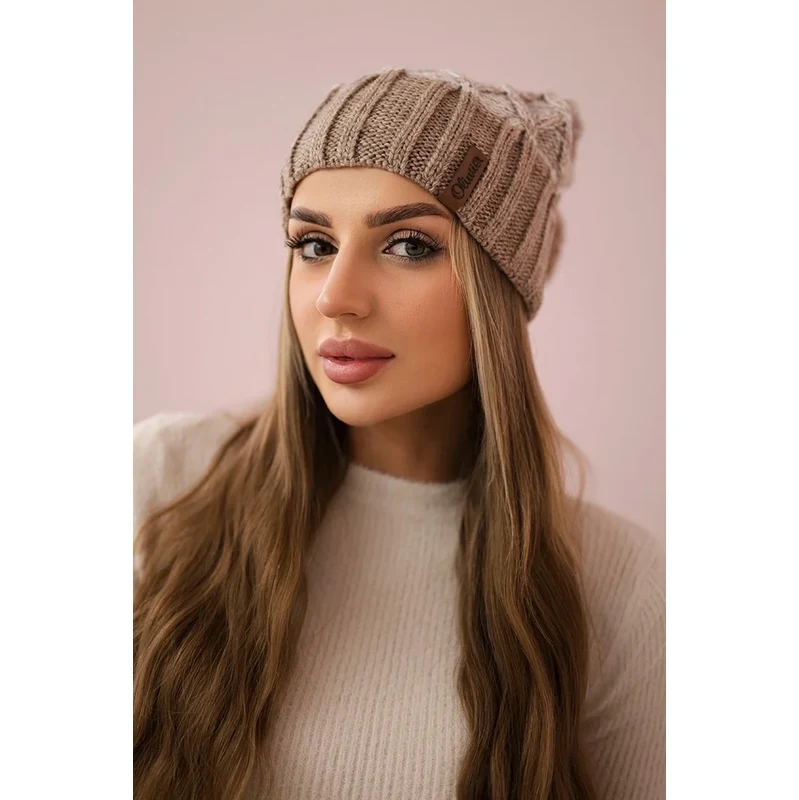 Kesi Čapica с fleece Milano K203 ecru melange+svetlo béžová 64695744