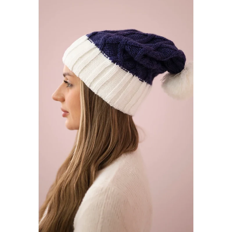 Kesi Čapica с fleece Milano K203 tmavo fialová+ecru 64695938