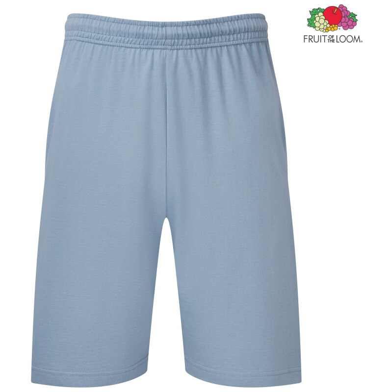 Mens Blue Shorts Iconic 195 Jersey Fruit of the Loom 64696069