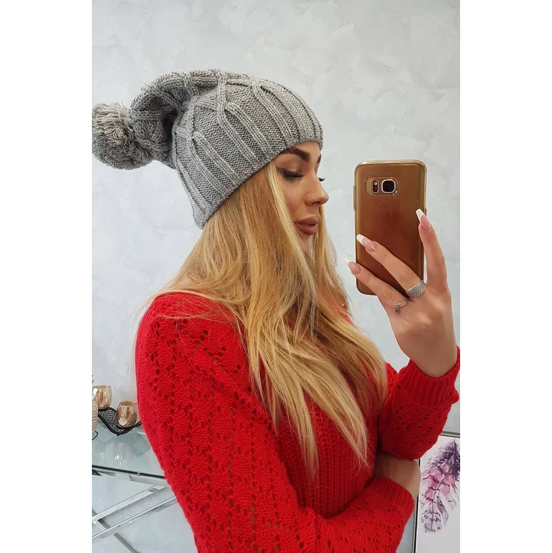 Kesi Čapica с fleece Milano K203 svetlo sivá 64696079