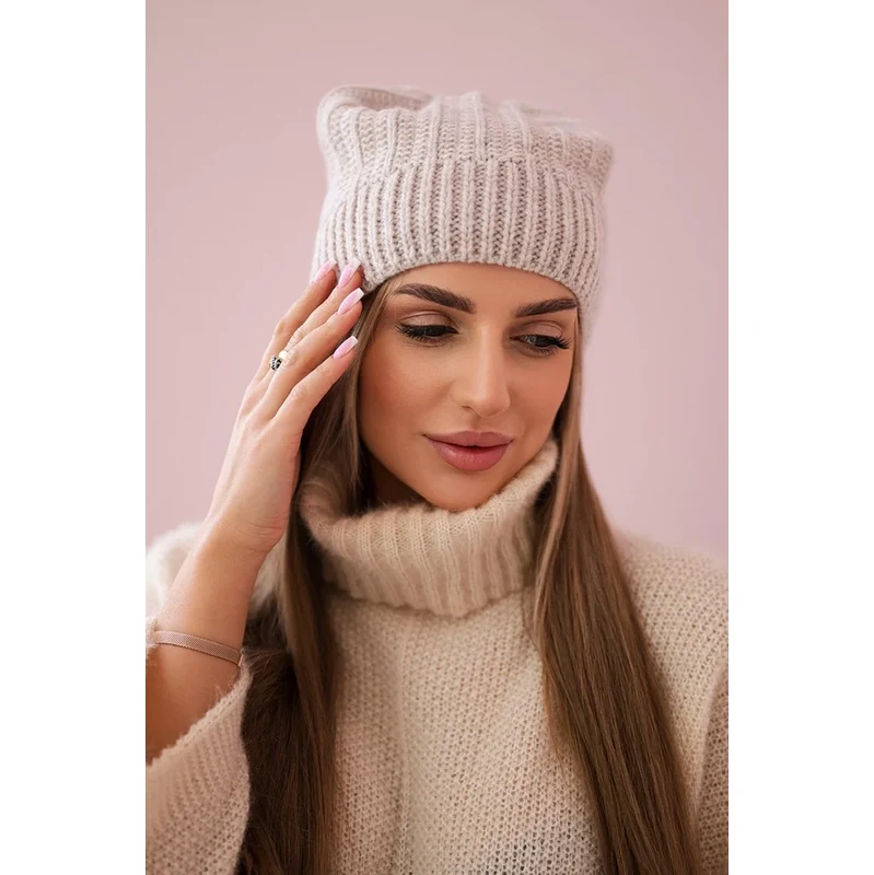Kesi Čapica s fleece Anna K238 béžová 64696080