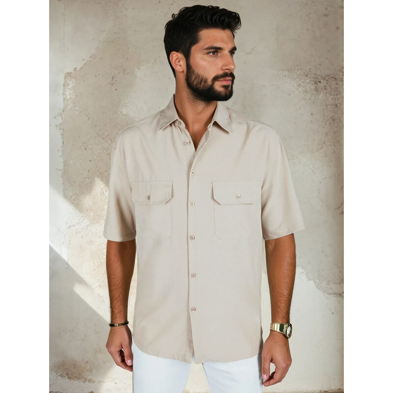 Pánska košeľa s krátkym rukávom Dstreet KX1080 66036291