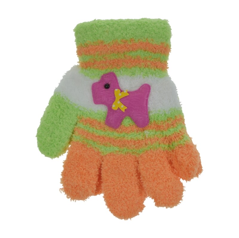 AURA.VIA Detské zelené rukavice HAVKO 64489662