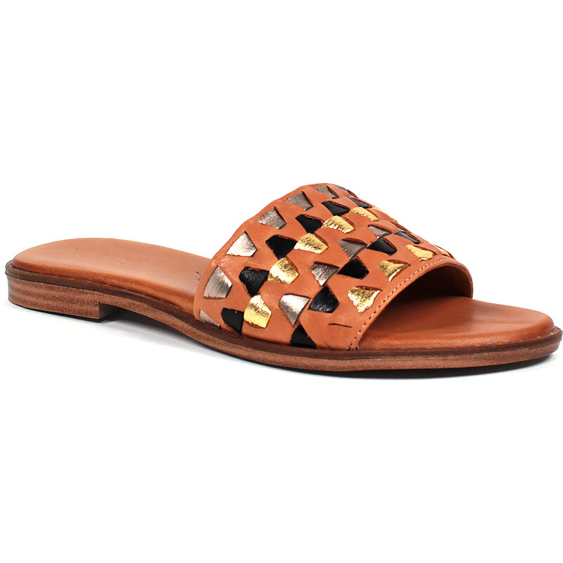 Secretshoes Elegantné kožené šľapky 64489709