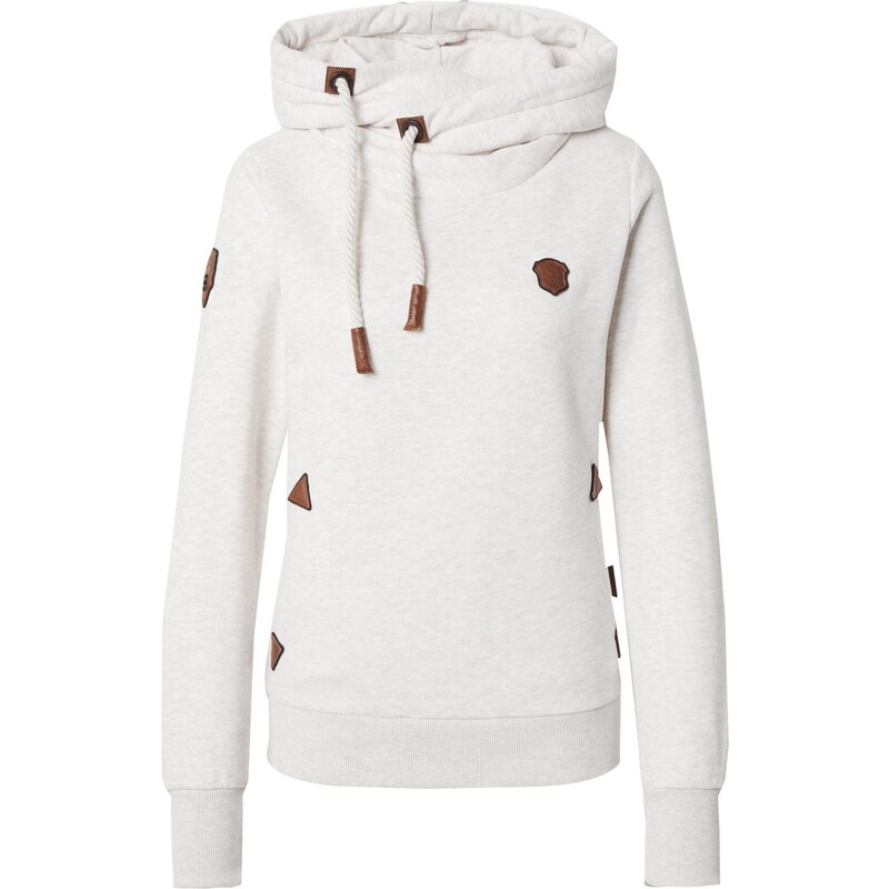 naketano Mikina biela melírovaná 60879567