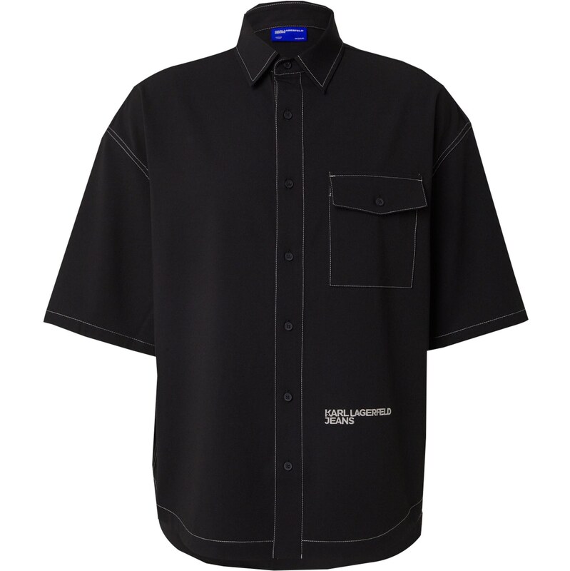 KARL LAGERFELD JEANS Košeľa čierna / biela
