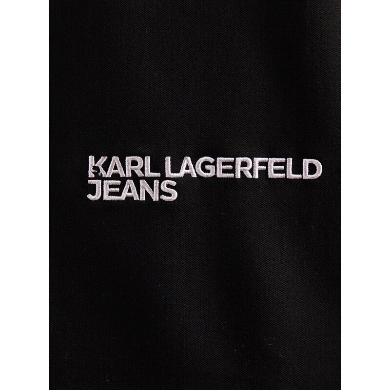 KARL LAGERFELD JEANS Košeľa čierna / biela