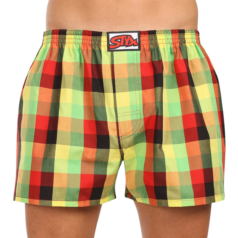 Pánske trenky Styx klasická guma nadrozmer viacfarebné (E1104) 5 65826848