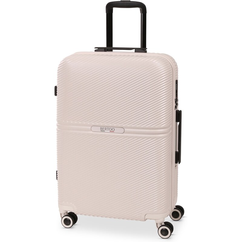 Cestovný kufor BERTOO Monza - krémová 64495245
