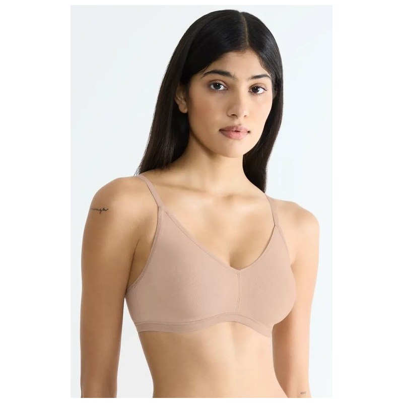 Sloggi Bavlnená podprsenka organická GO Daily Cotton béžová 64515006