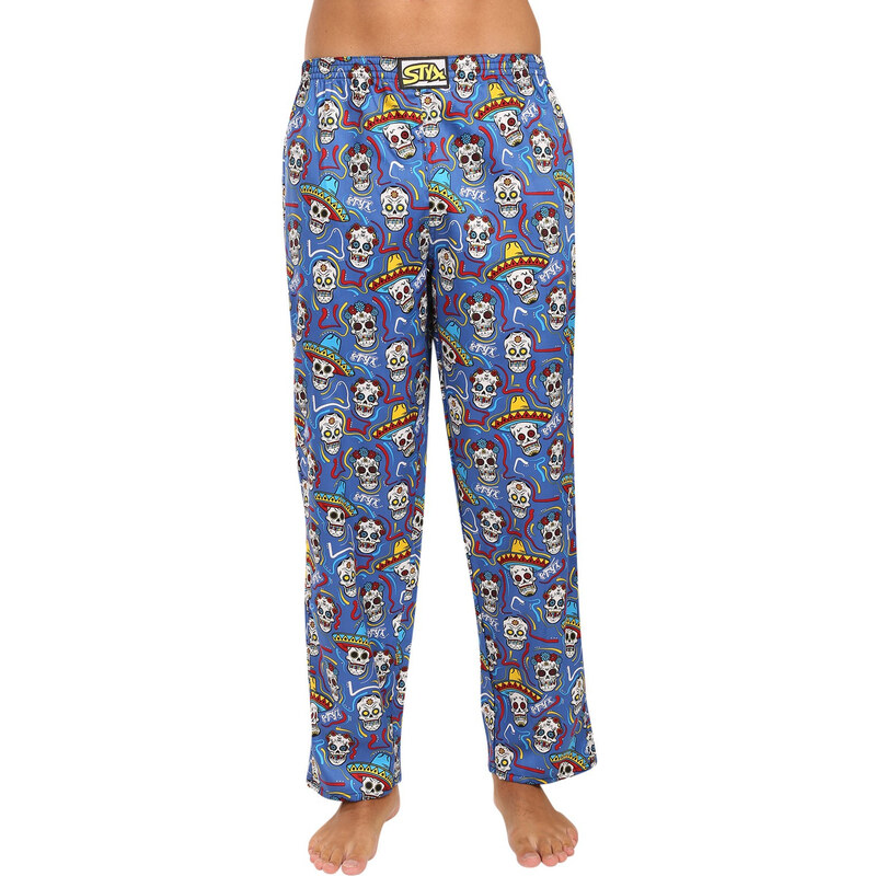 Pánske nohavice na spanie Styx lebky (DKP1856) 64494995