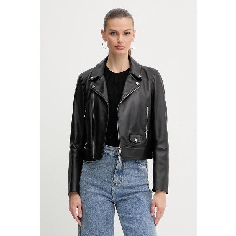 Kožená bunda BOSS Sayuri 64500411