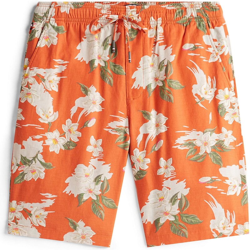 TOMMY HILFIGER Nohavice Mercer béžová / svetlozelená / mandarínková / 64500884