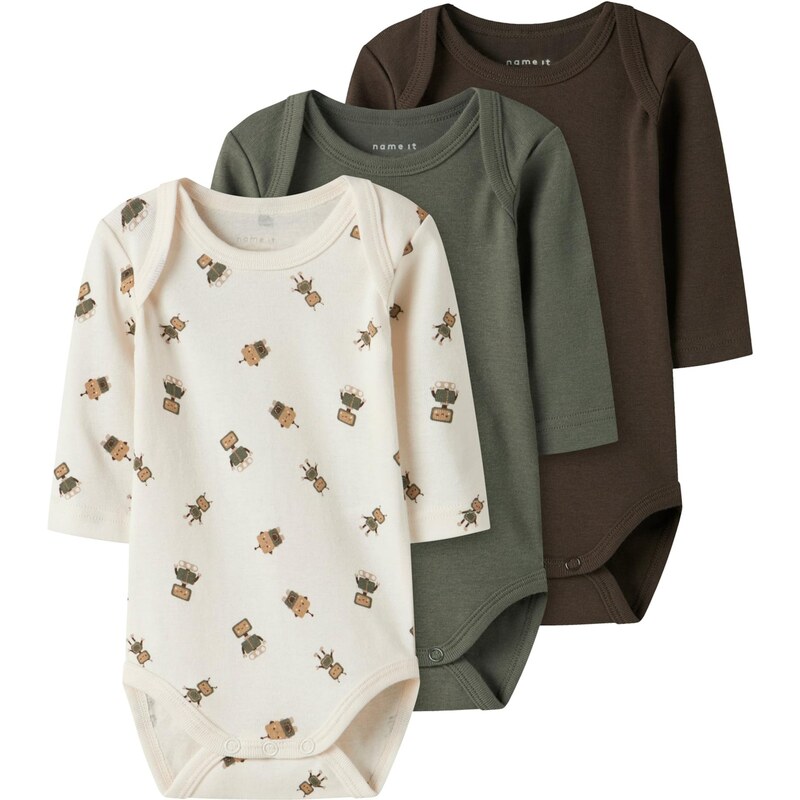 NAME IT Body béžová / krémová / hnedá / trstinová 64501140